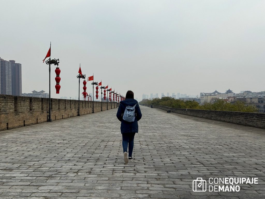 Recorrer a pie la muralla de Xi'An
